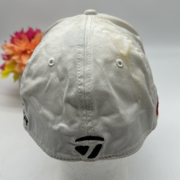 TaylorMade Penta White Baseball Golf Hat L/XL HT7570 - Picture 3 of 5